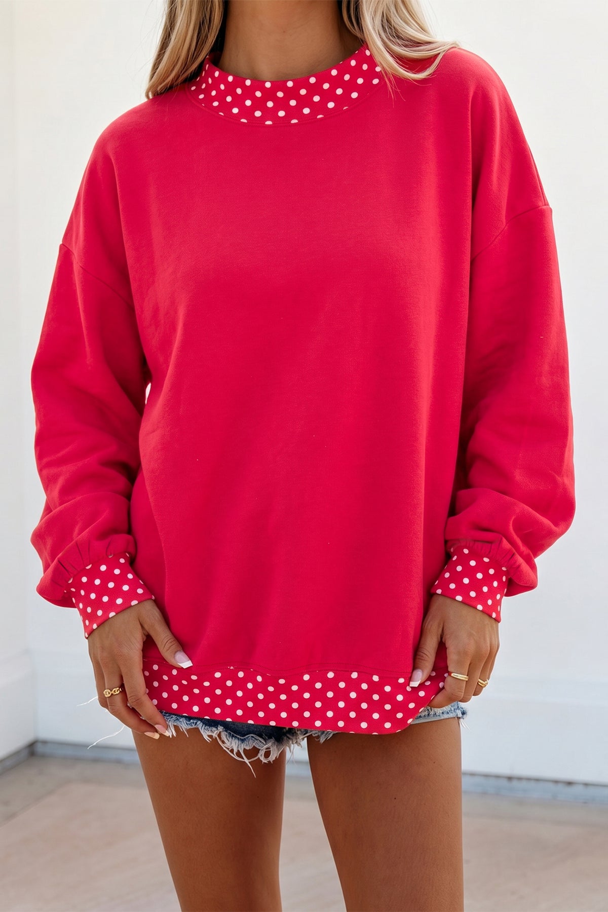 Georgia Polka-Dot Sweatshirt