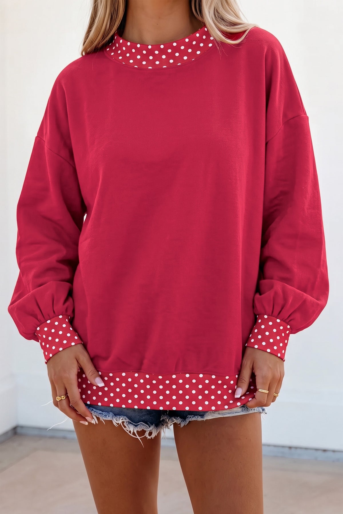Georgia Polka-Dot Sweatshirt