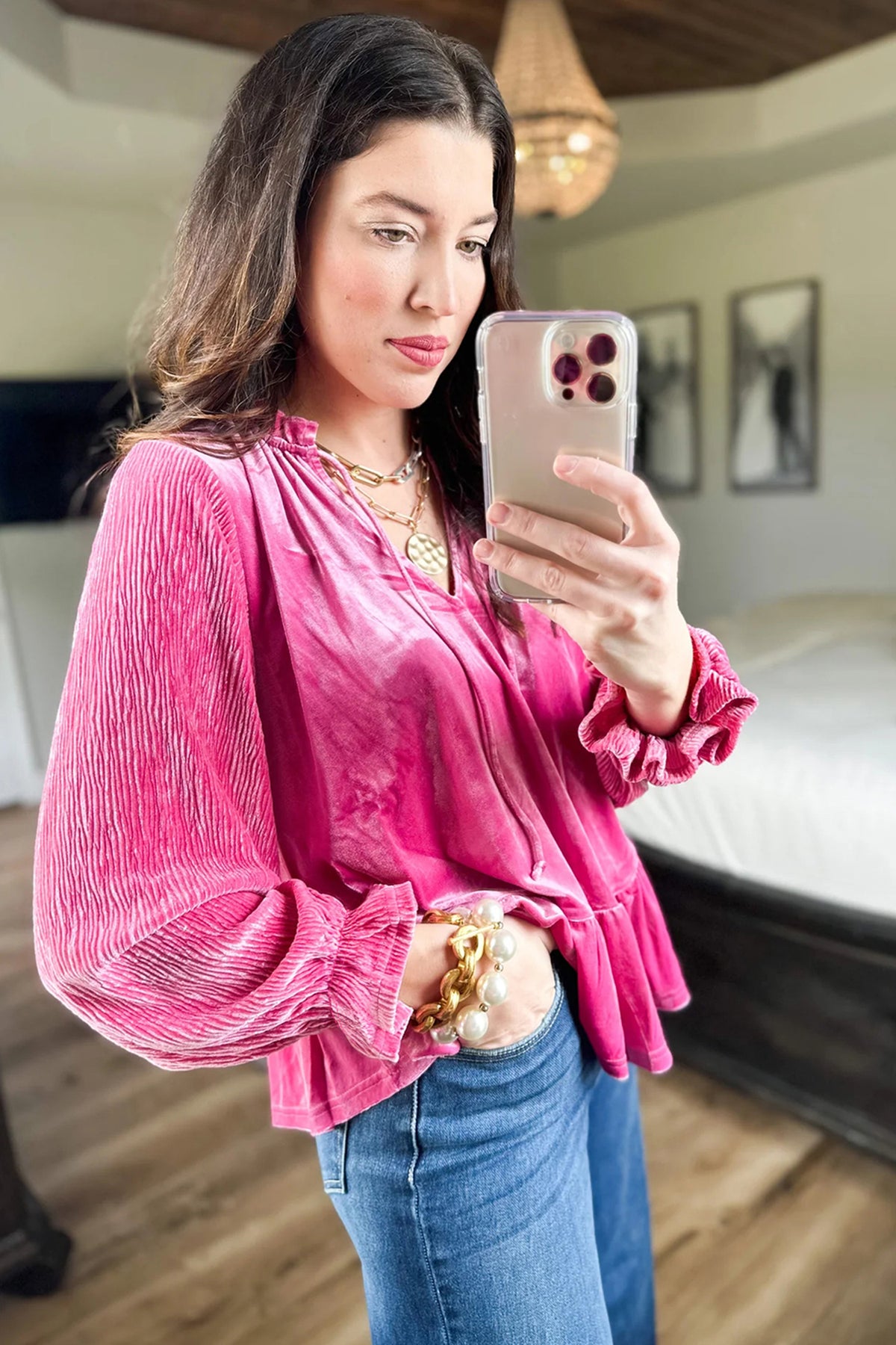 Rosa Ruffle Top
