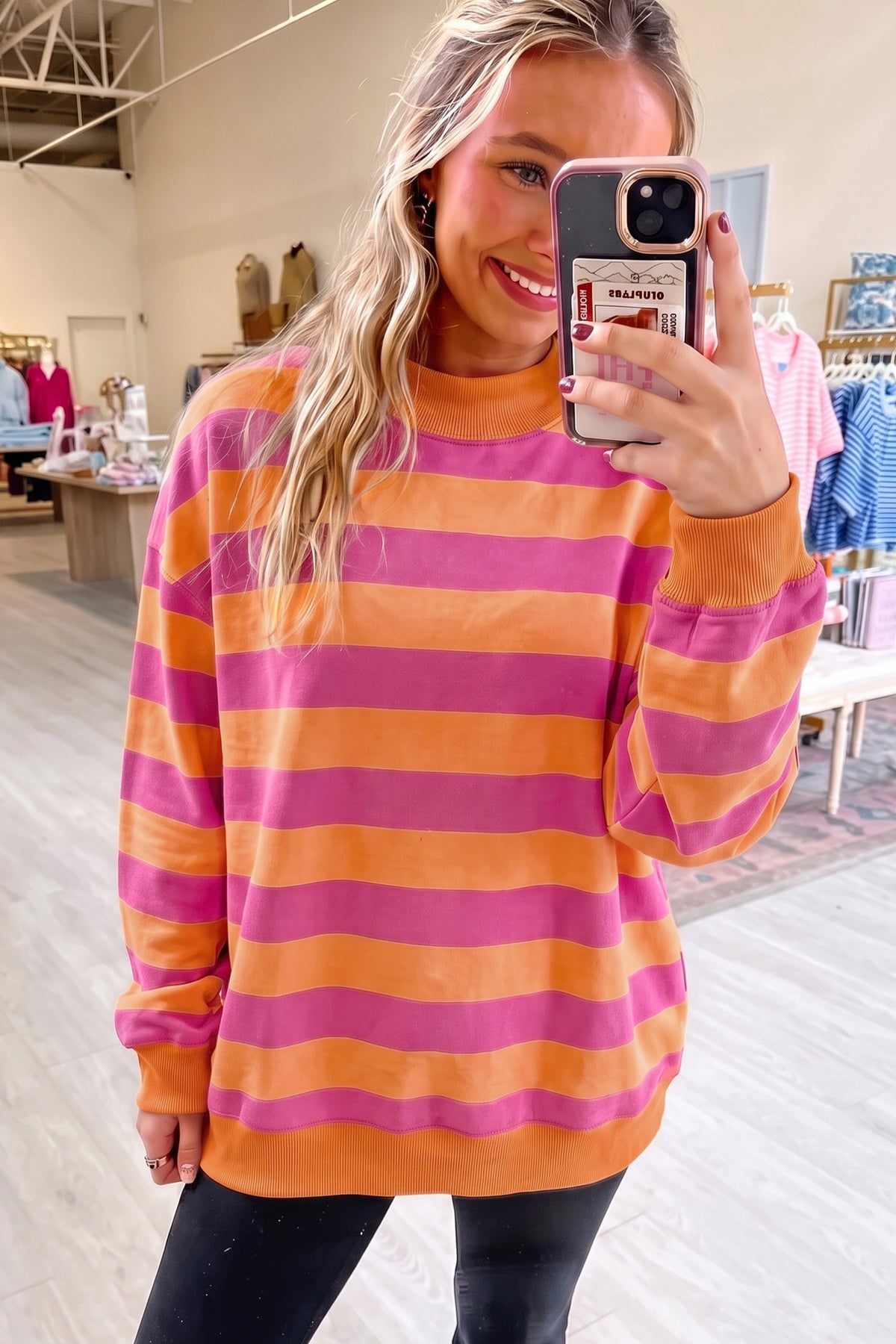 Cleo Mock-Neck Sweatshirt