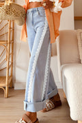 Laurelton Lace-Trim Jeans