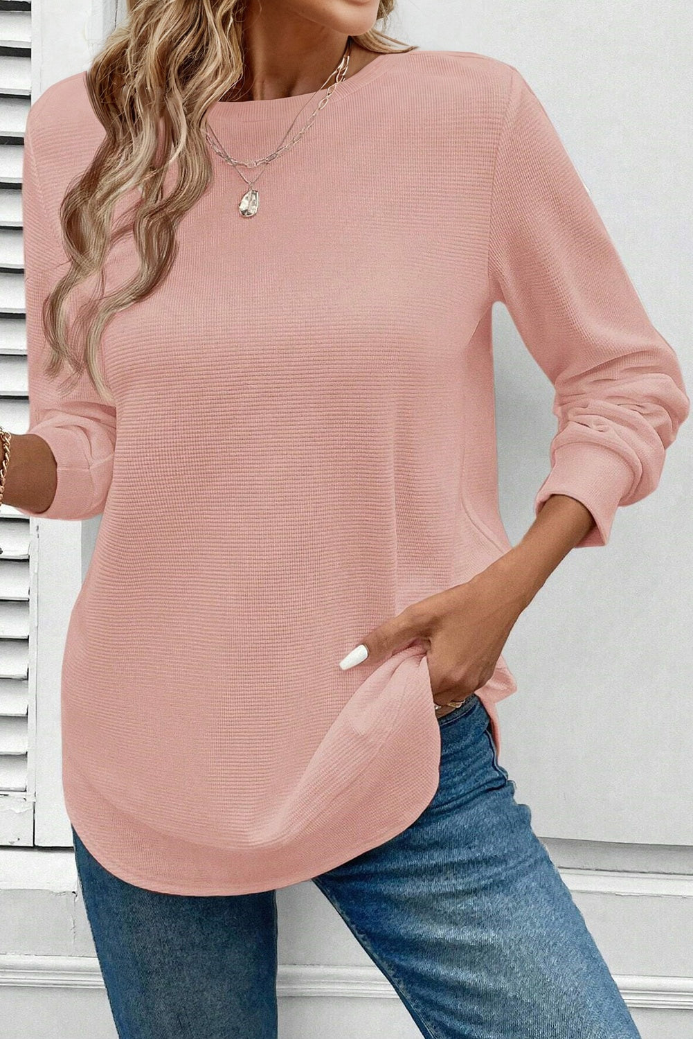 Amber Waffle Top