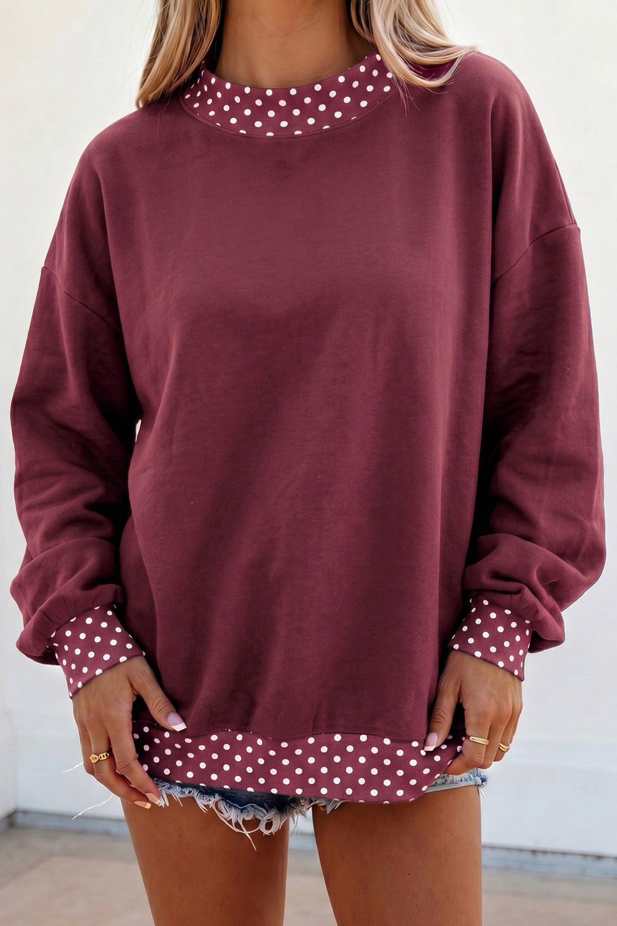 Georgia Polka-Dot Sweatshirt
