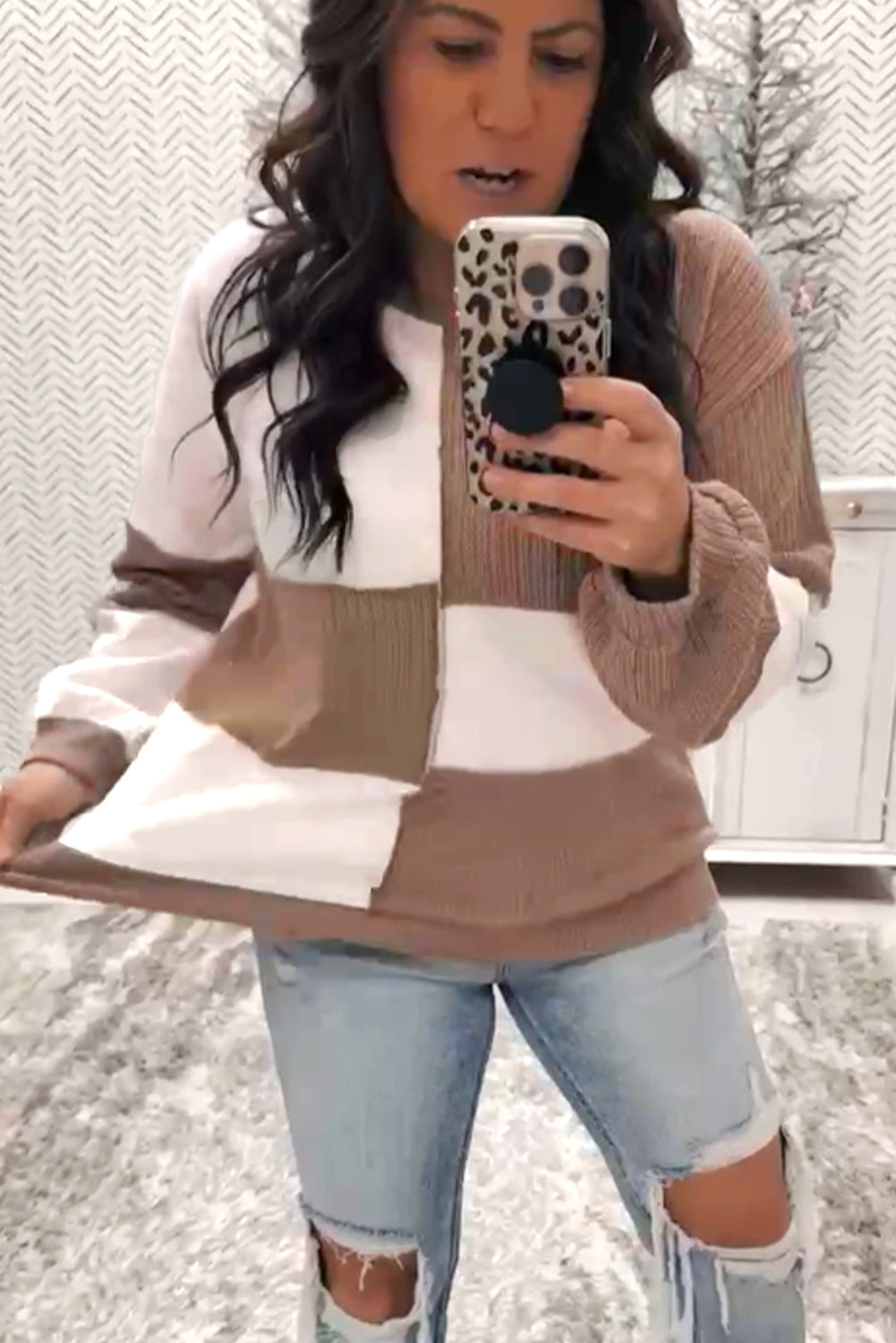 Autumn Colorblock Sweater