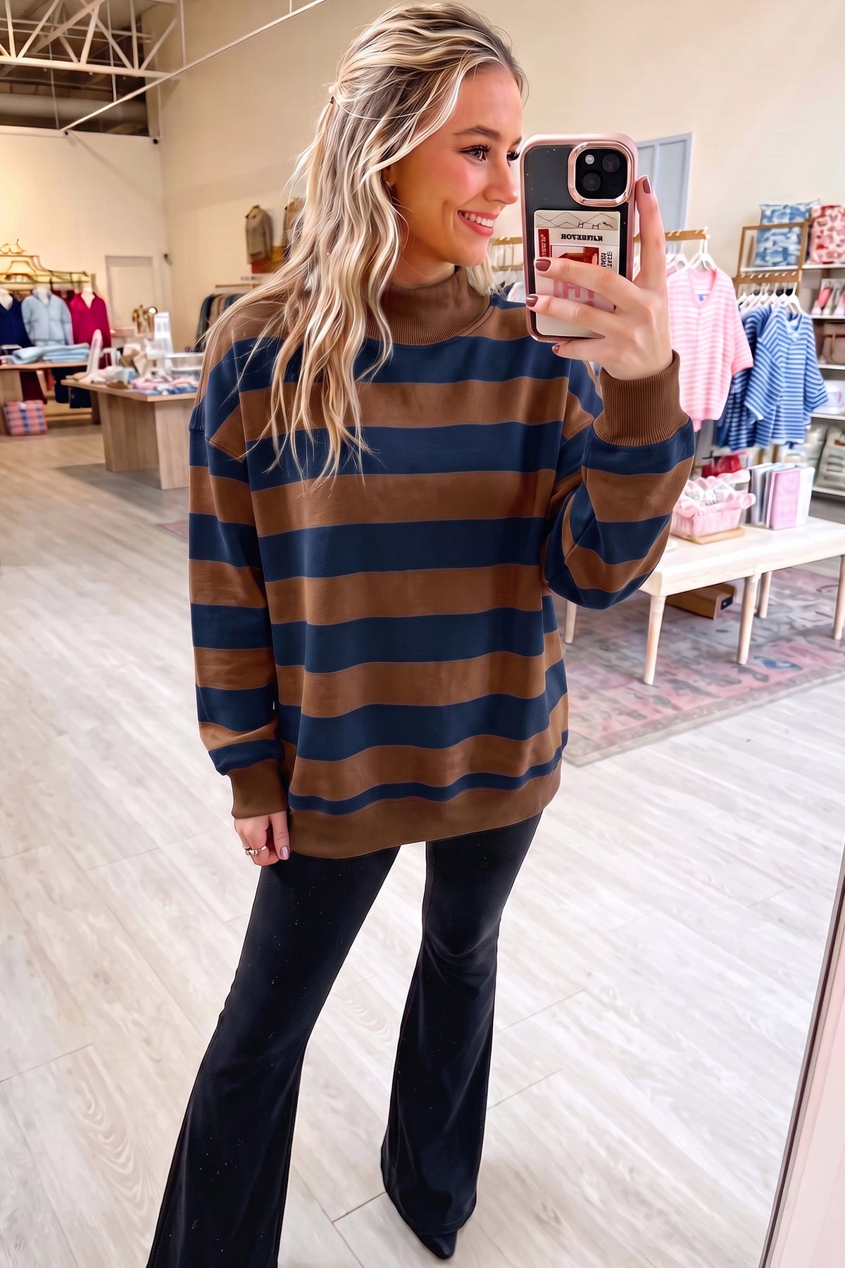 Cleo Mock-Neck Sweatshirt