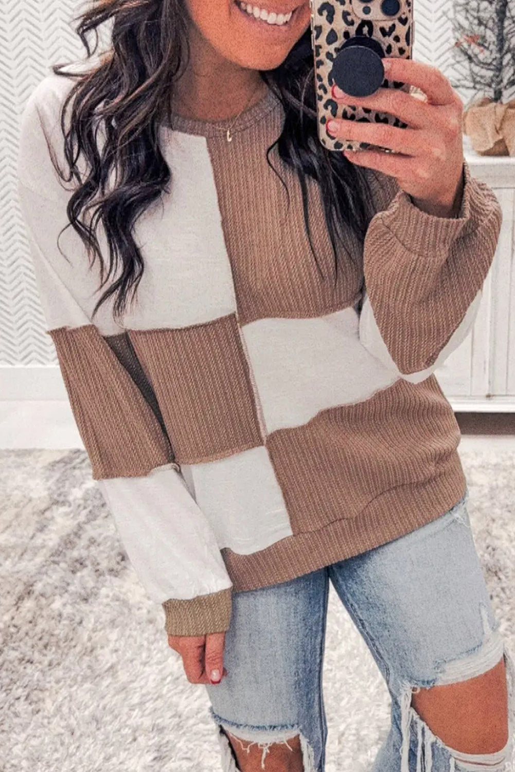 Autumn Colorblock Sweater