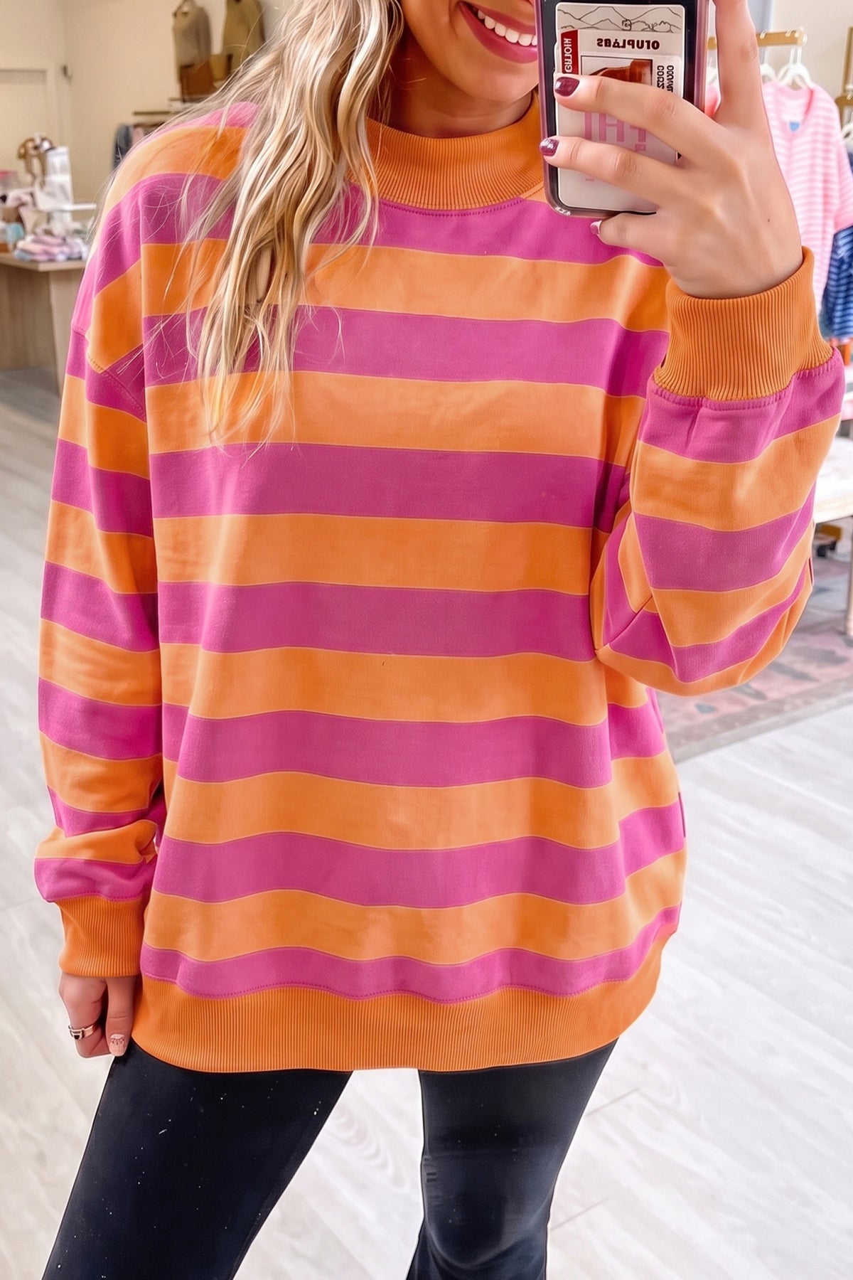 Cleo Mock-Neck Sweatshirt