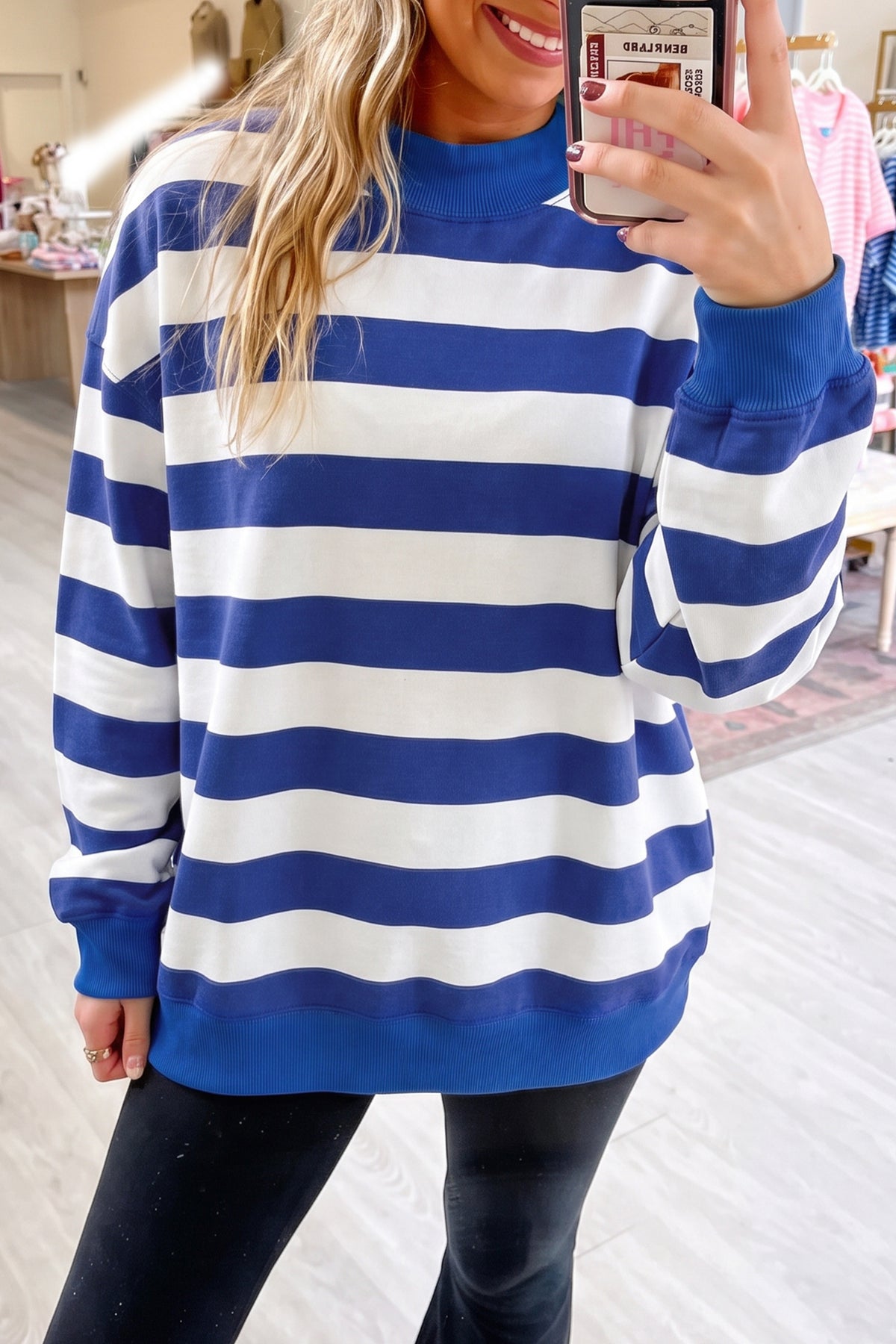 Cleo Mock-Neck Sweatshirt