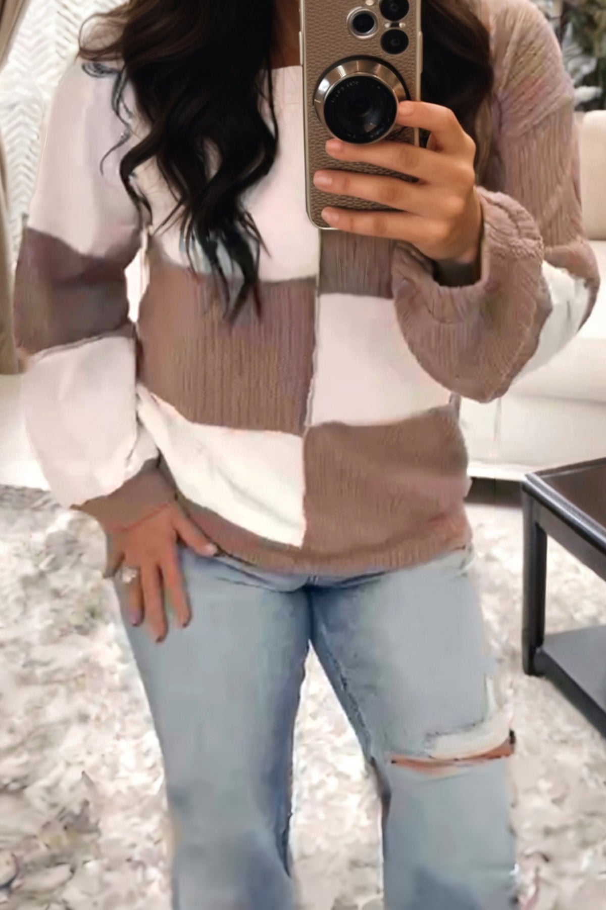 Autumn Colorblock Sweater