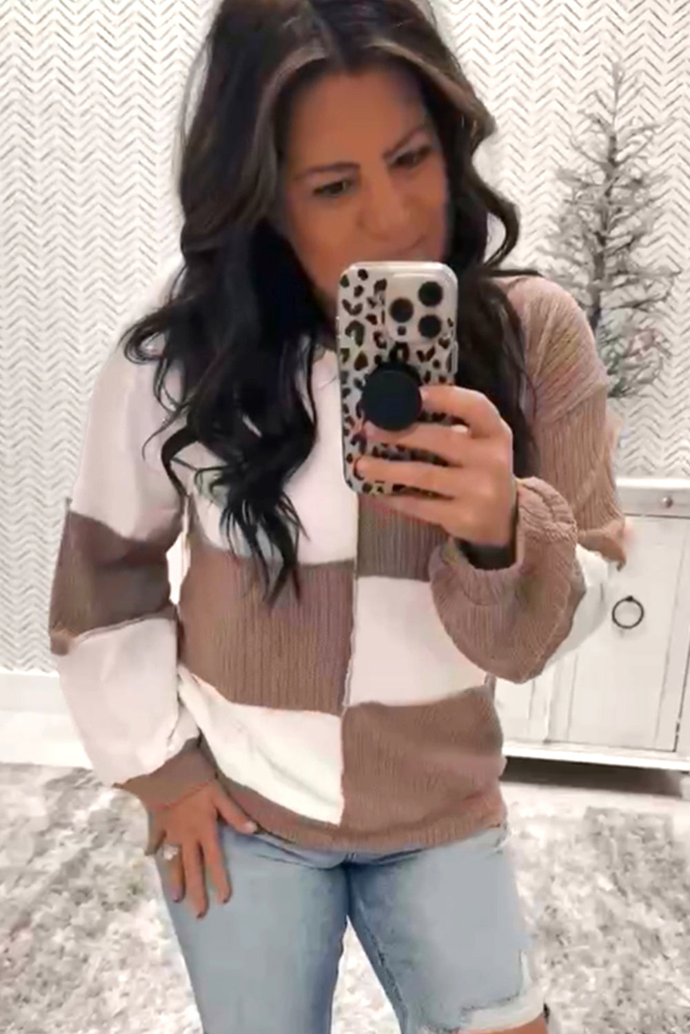 Autumn Colorblock Sweater