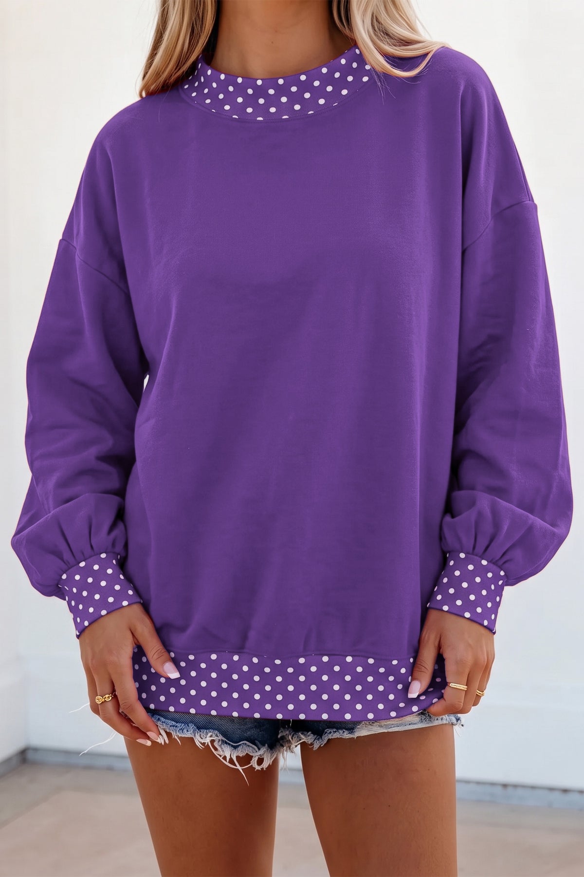 Georgia Polka-Dot Sweatshirt