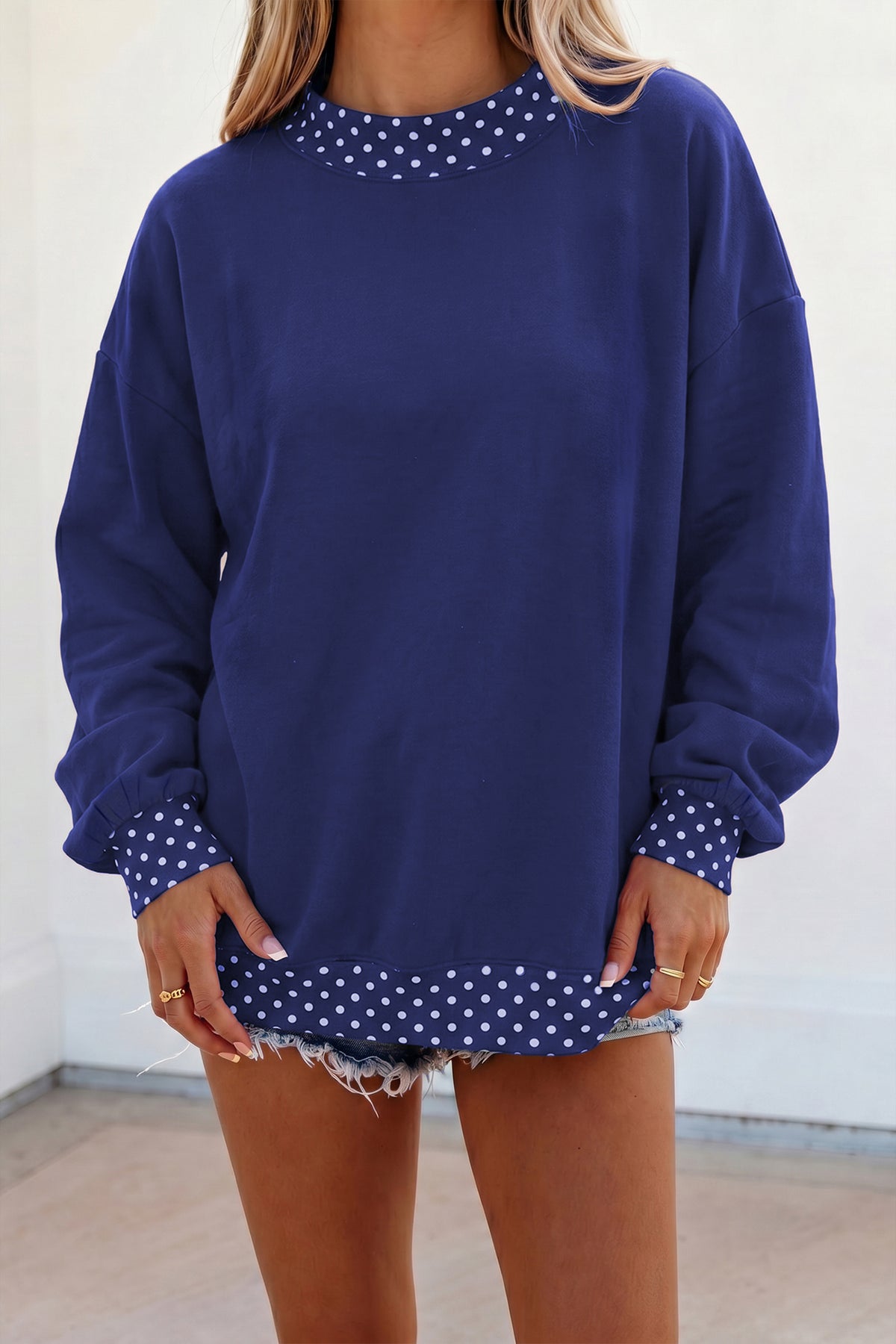 Georgia Polka-Dot Sweatshirt
