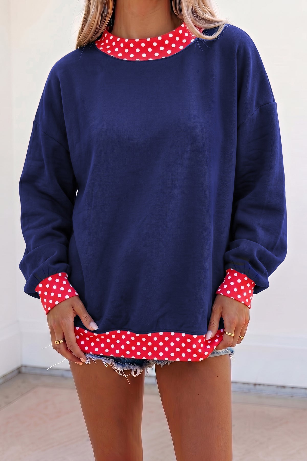 Georgia Polka-Dot Sweatshirt