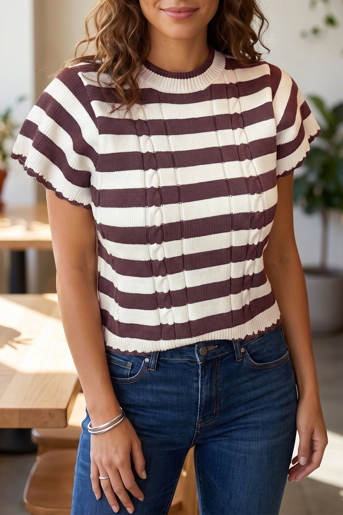 Demi Stripe Sweater