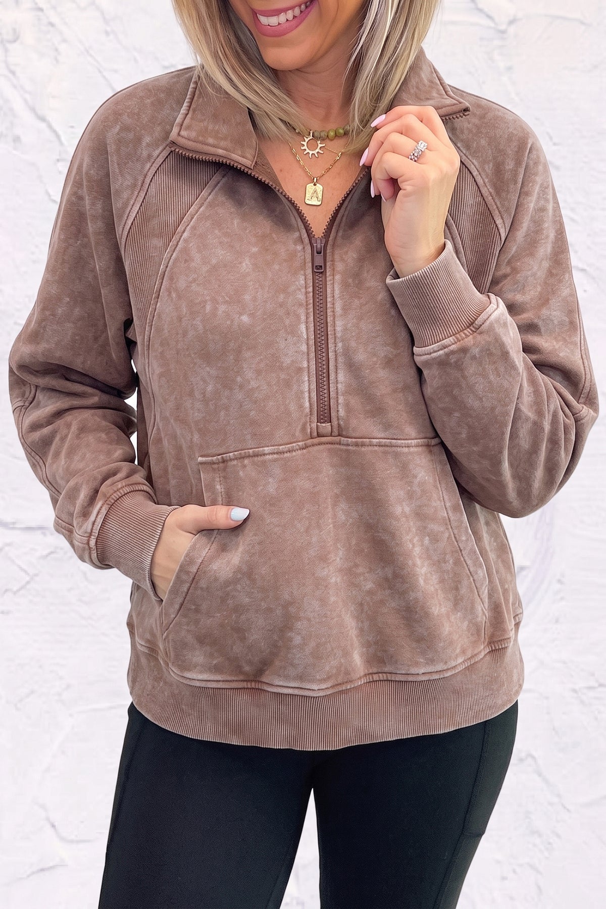 Thea Half-Zip Sweatshirt