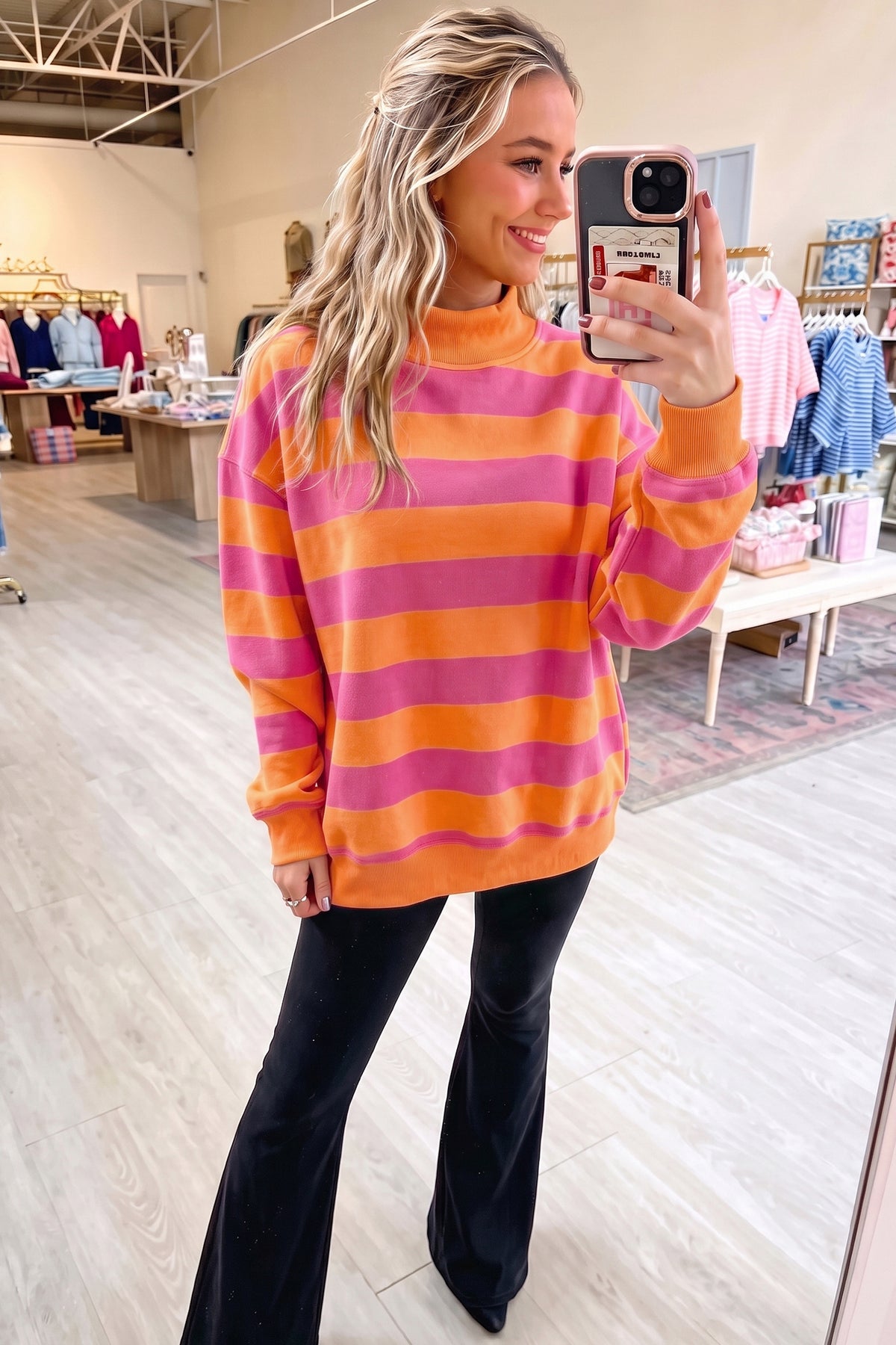 Cleo Mock-Neck Sweatshirt