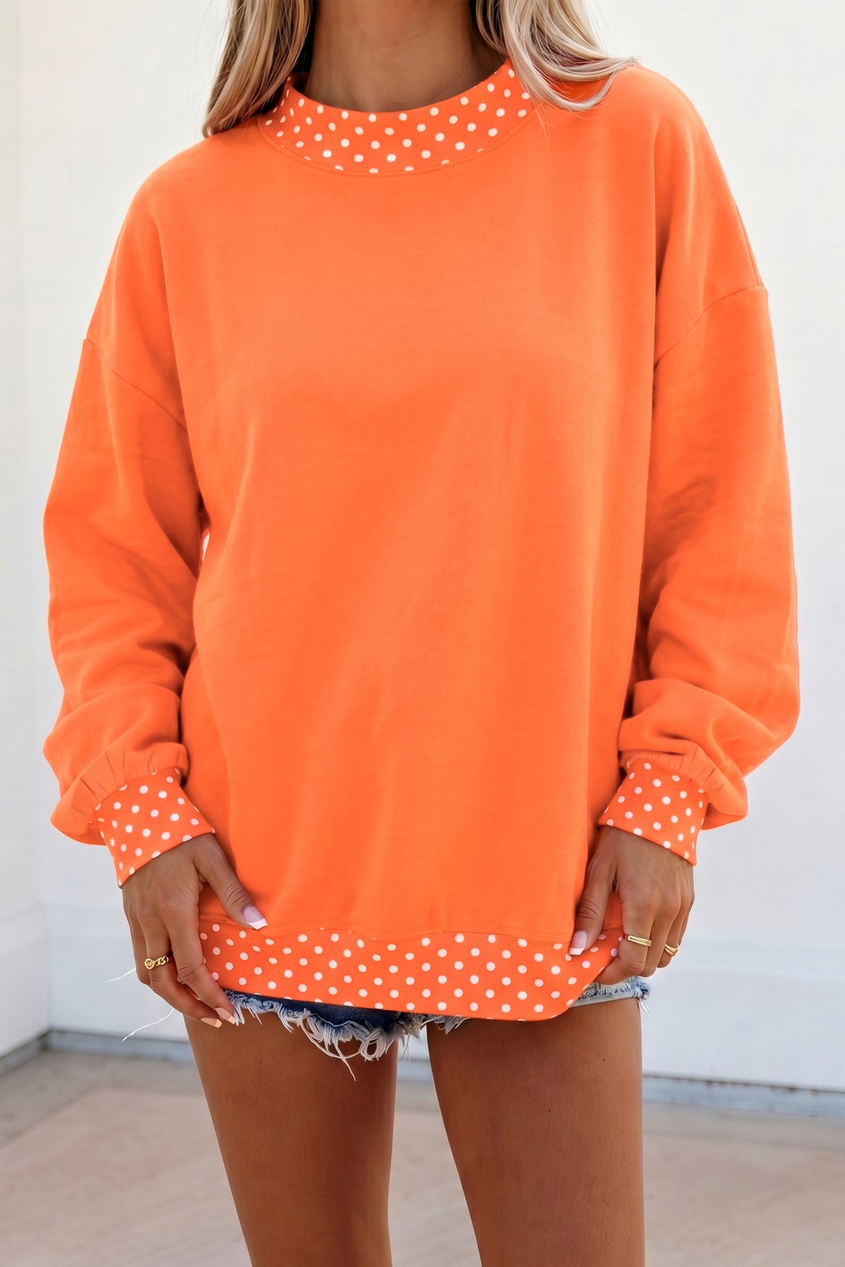 Georgia Polka-Dot Sweatshirt
