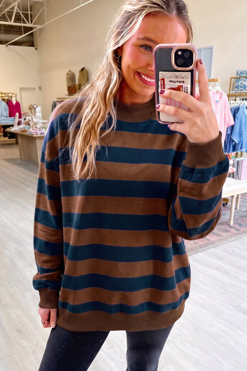 Cleo Mock-Neck Sweatshirt