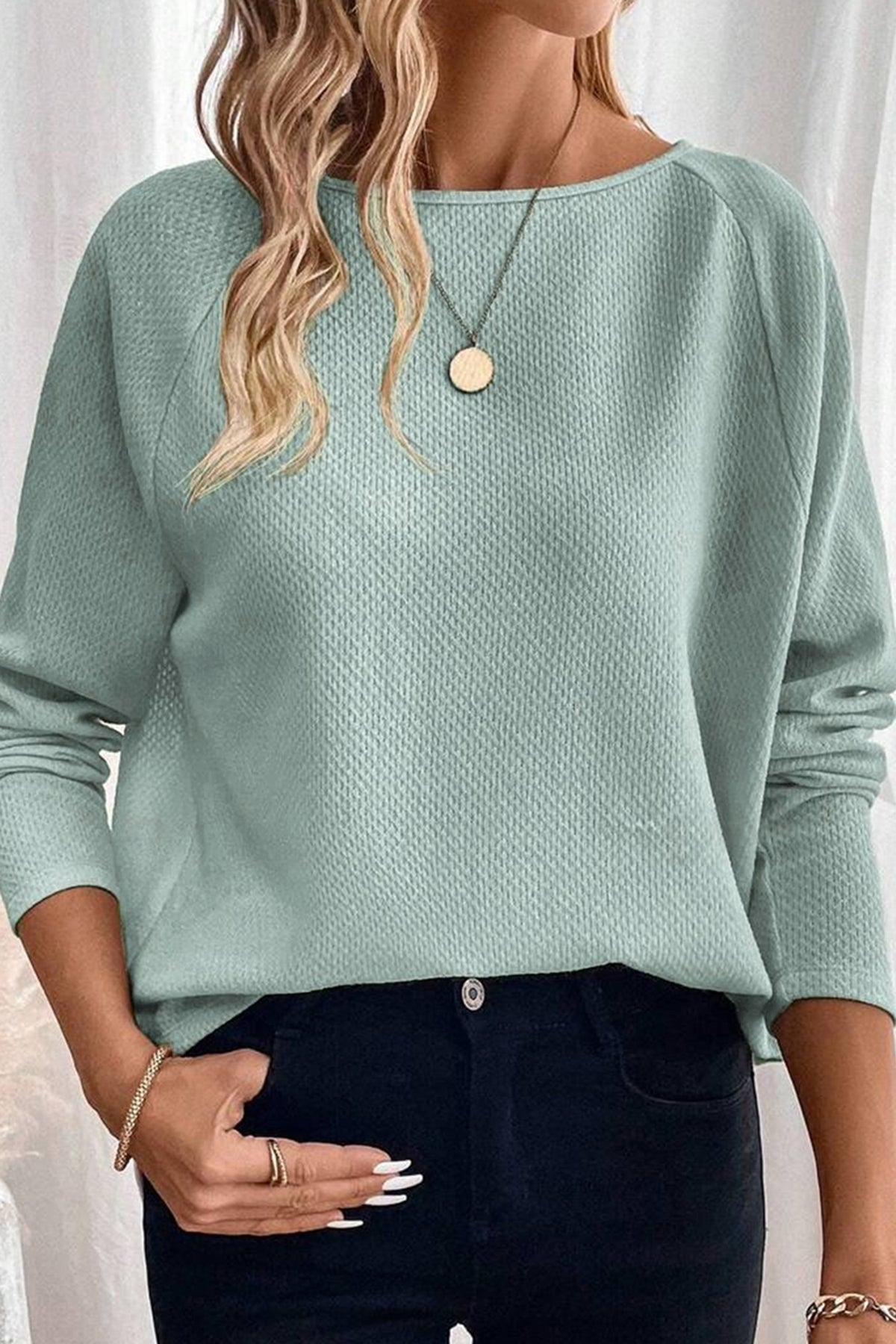 Jade Raglan Top